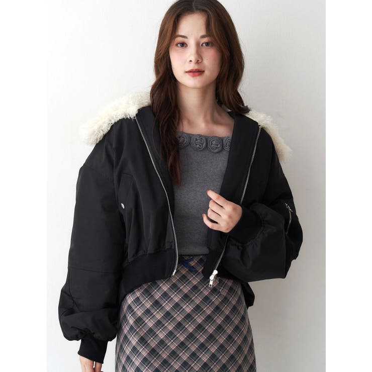 ファーカラーバルーンブルゾン | CALNAMUR | 詳細画像13