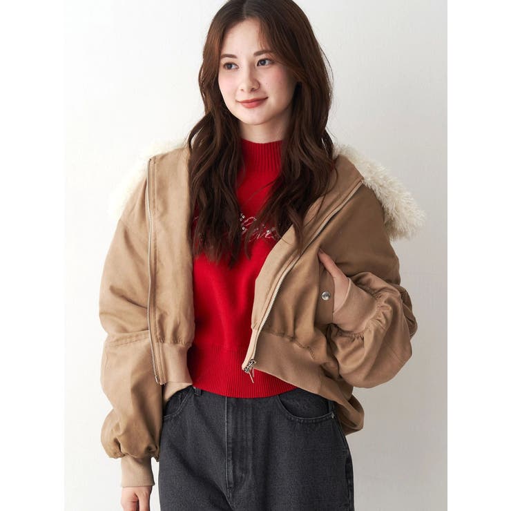 ファーカラーバルーンブルゾン | CALNAMUR | 詳細画像22