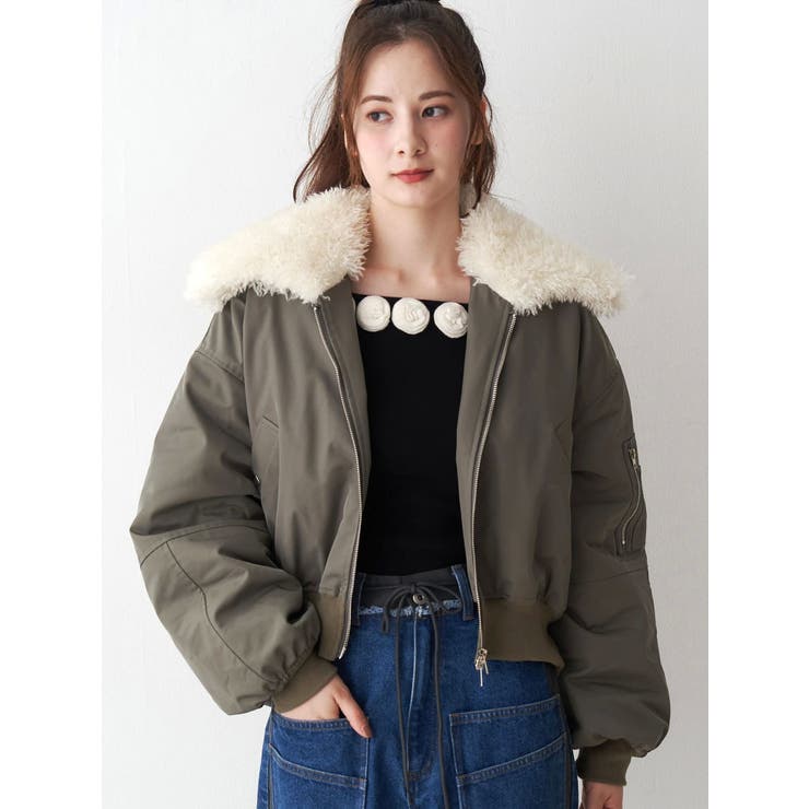 ファーカラーバルーンブルゾン | CALNAMUR | 詳細画像26