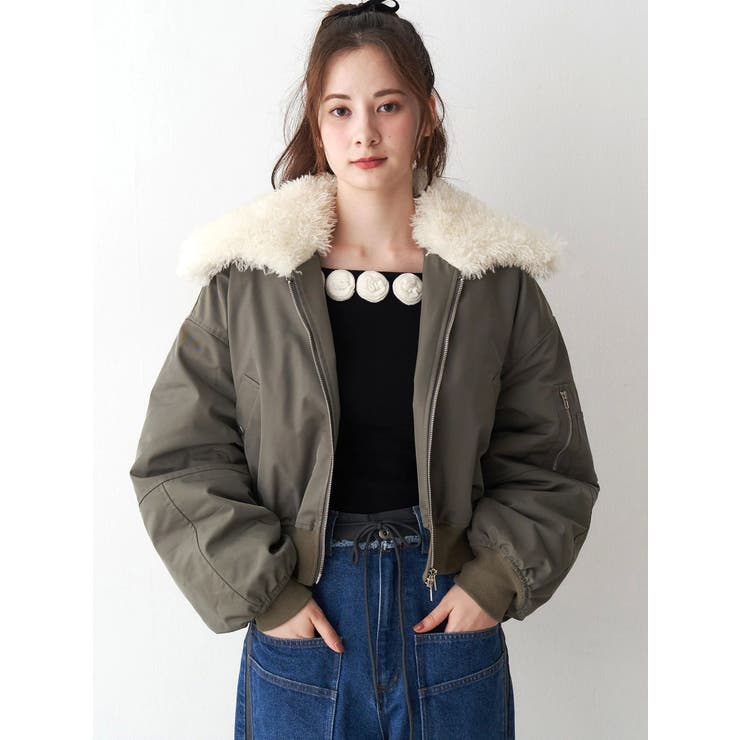 ファーカラーバルーンブルゾン | CALNAMUR | 詳細画像27