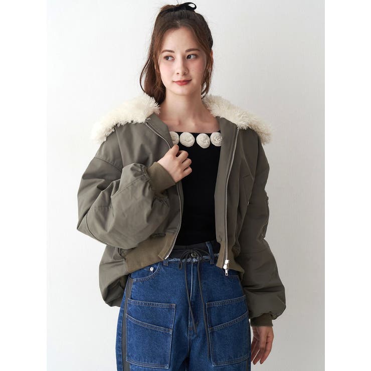 ファーカラーバルーンブルゾン | CALNAMUR | 詳細画像28