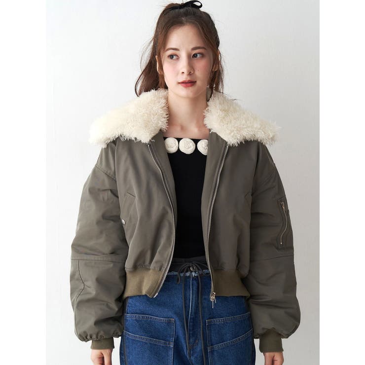 ファーカラーバルーンブルゾン | CALNAMUR | 詳細画像31