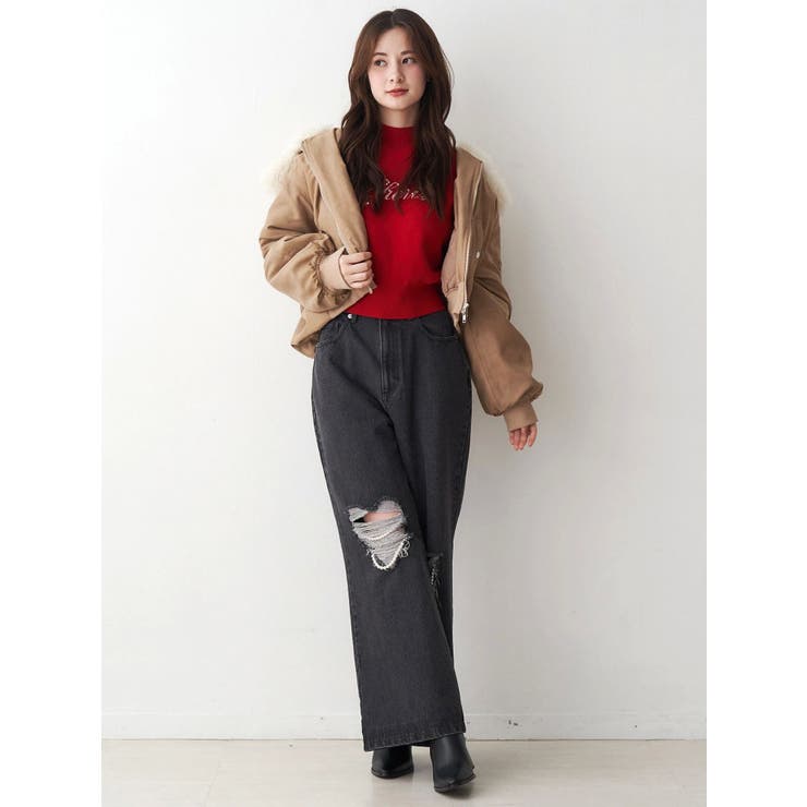 ファーカラーバルーンブルゾン | CALNAMUR | 詳細画像34