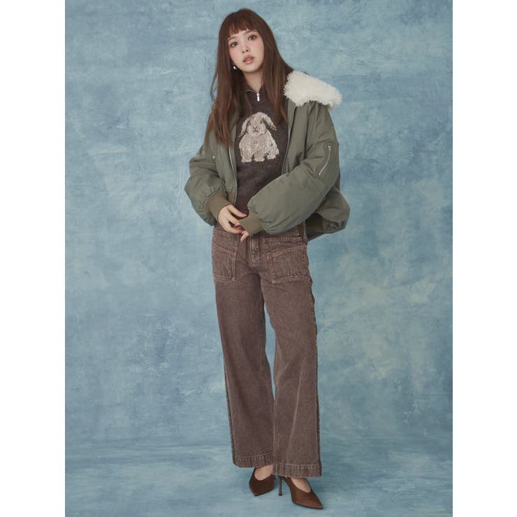 ファーカラーバルーンブルゾン | CALNAMUR | 詳細画像4