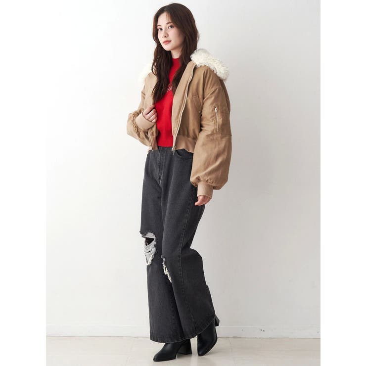 ファーカラーバルーンブルゾン | CALNAMUR | 詳細画像43