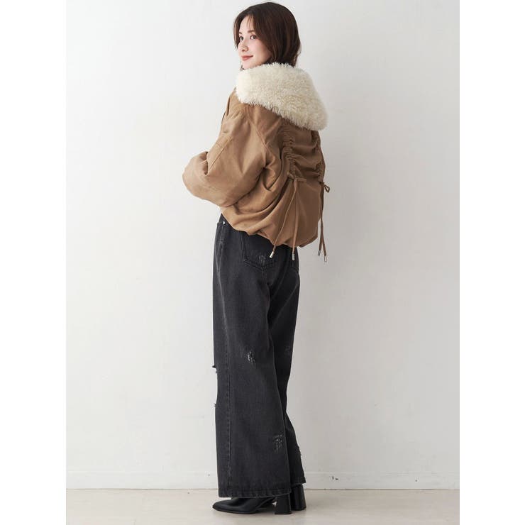 ファーカラーバルーンブルゾン | CALNAMUR | 詳細画像45