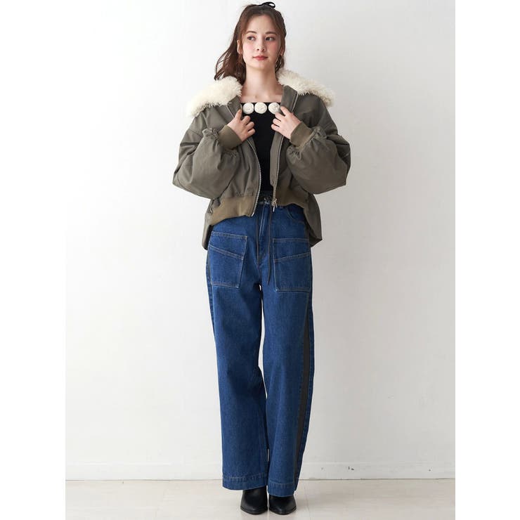 ファーカラーバルーンブルゾン | CALNAMUR | 詳細画像46