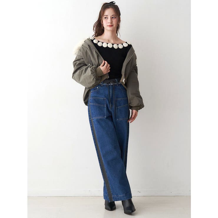 ファーカラーバルーンブルゾン | CALNAMUR | 詳細画像47