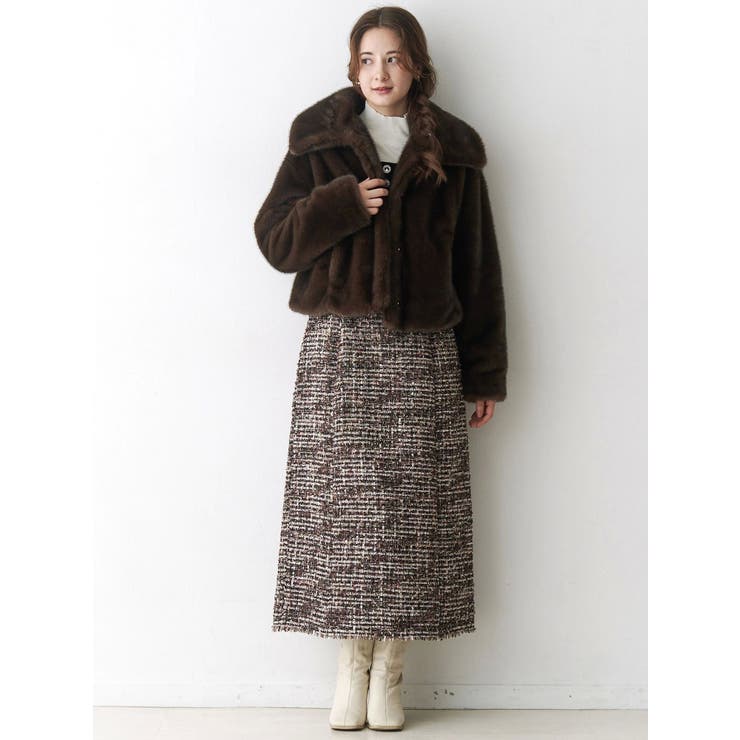 クラシックツイードロングワンピース | CALNAMUR | 詳細画像14 