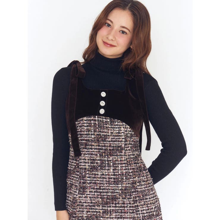 クラシックツイードロングワンピース | CALNAMUR | 詳細画像24 