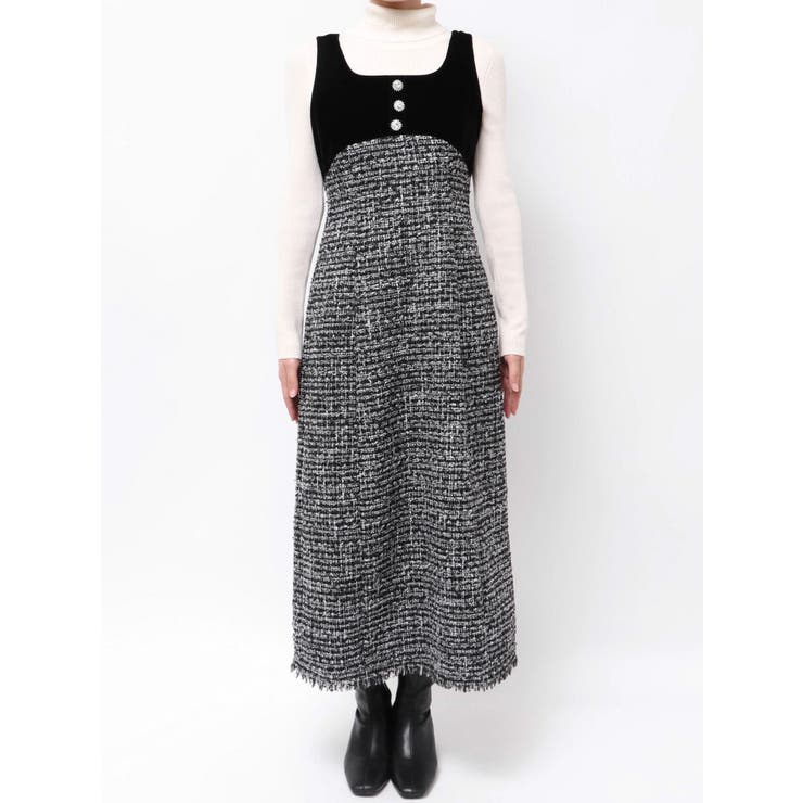 クラシックツイードロングワンピース | CALNAMUR | 詳細画像39 
