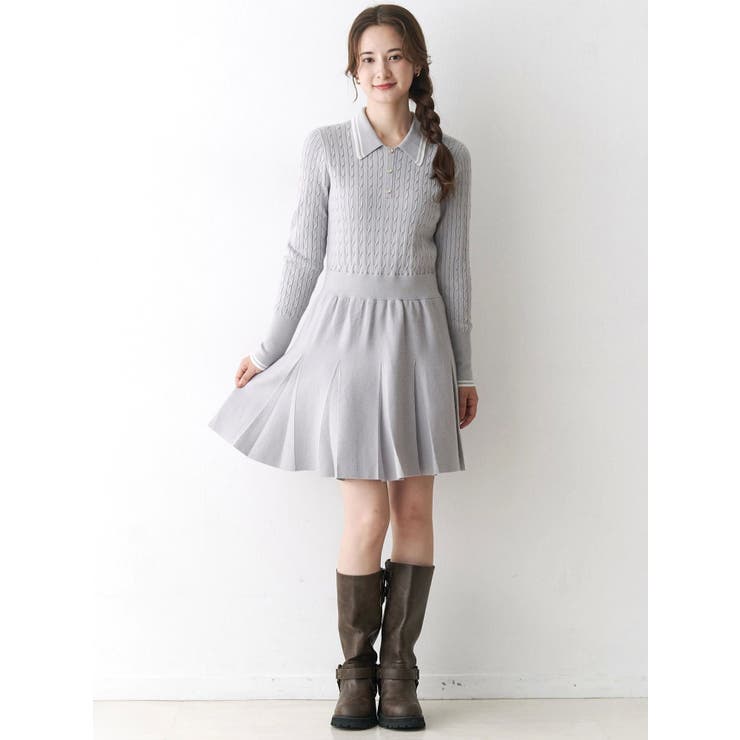 ニットプリーツワンピース | CALNAMUR | 詳細画像15 