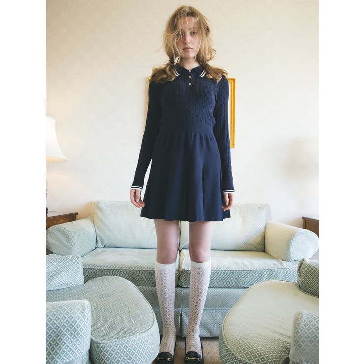 ニットプリーツワンピース | CALNAMUR | 詳細画像2 