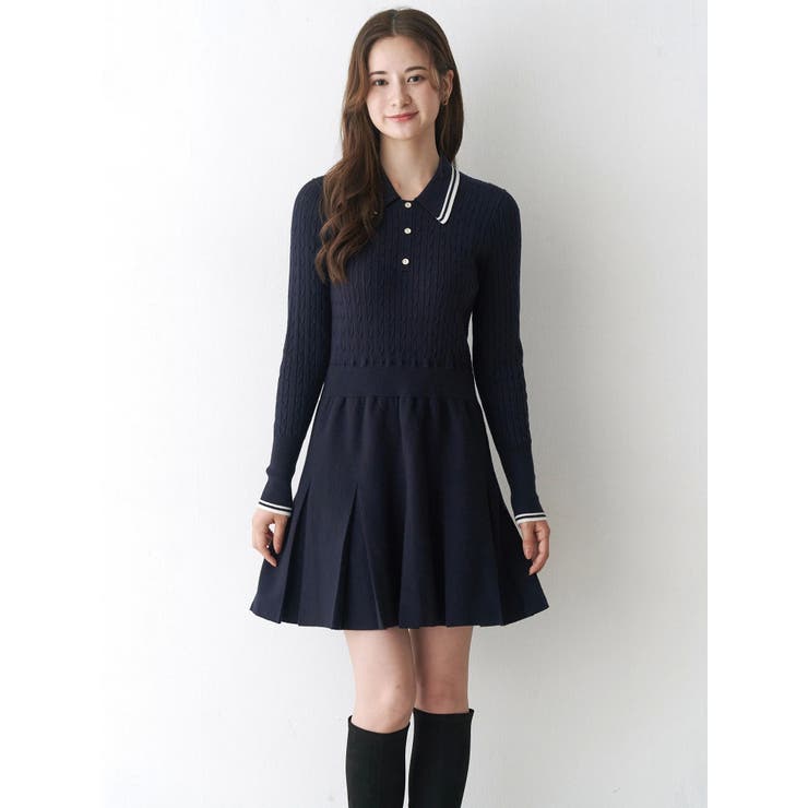 ニットプリーツワンピース | CALNAMUR | 詳細画像4 