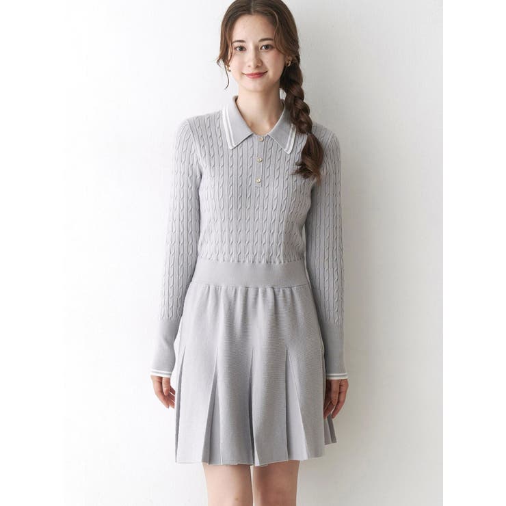 ニットプリーツワンピース | CALNAMUR | 詳細画像7 