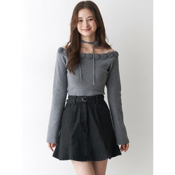 デニムミニスカート | CALNAMUR | 詳細画像6 