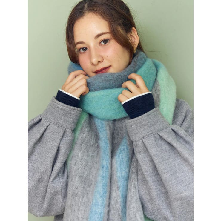 チェック柄大判マフラー | CALNAMUR | 詳細画像20 