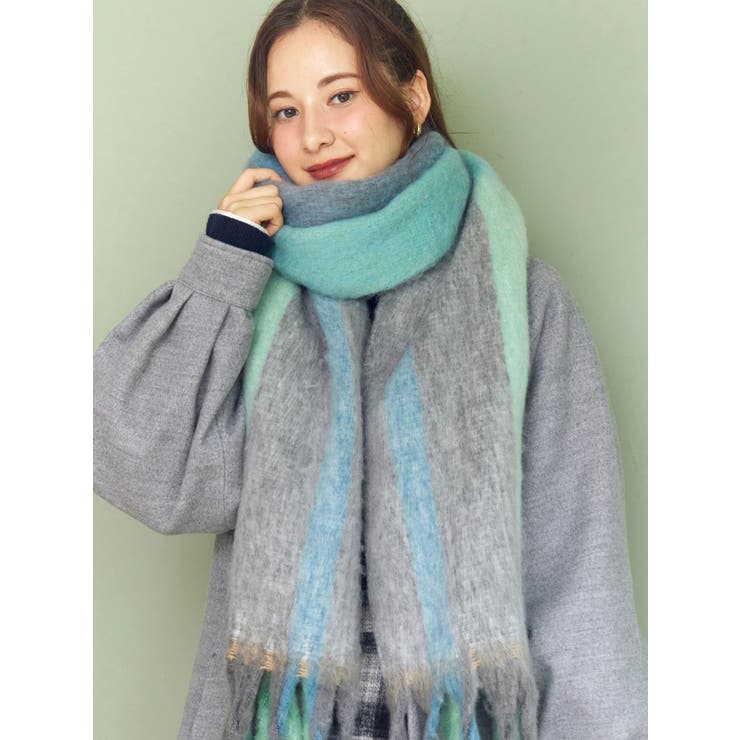 チェック柄大判マフラー | CALNAMUR | 詳細画像21 