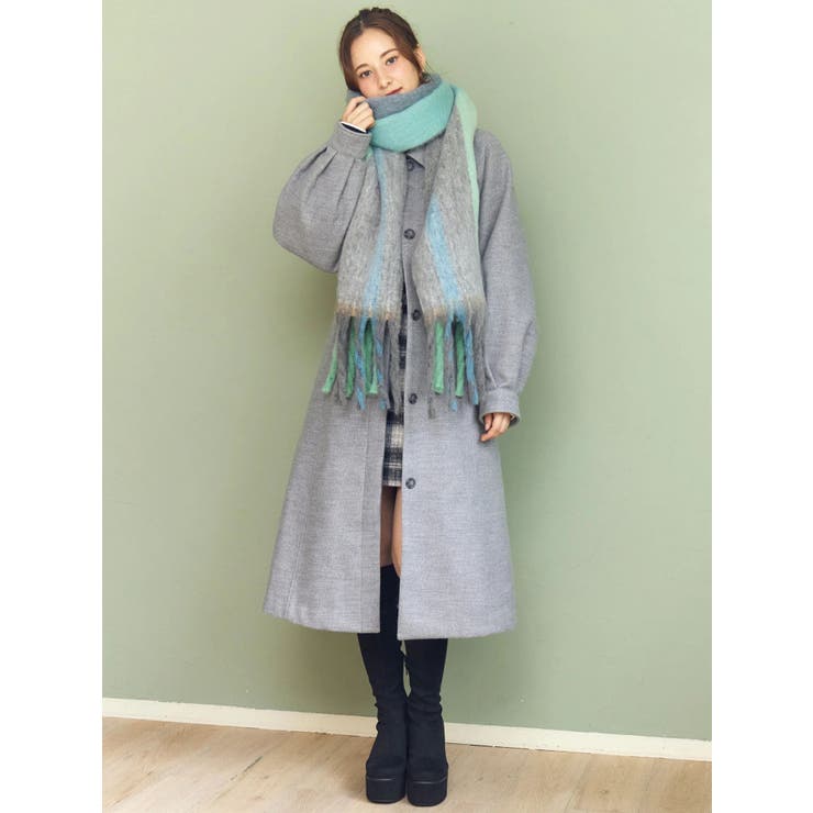 チェック柄大判マフラー | CALNAMUR | 詳細画像27 