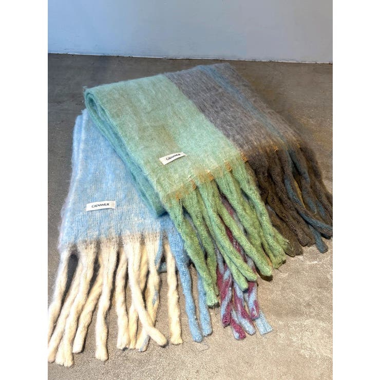 チェック柄大判マフラー | CALNAMUR | 詳細画像3 