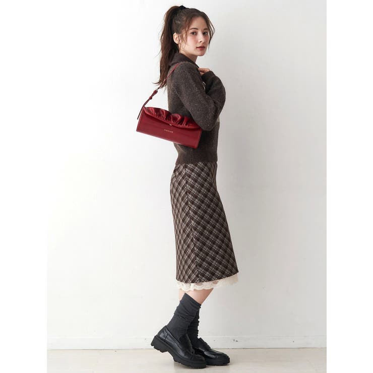 ギャザーデザイン筒形バック | CALNAMUR | 詳細画像18 