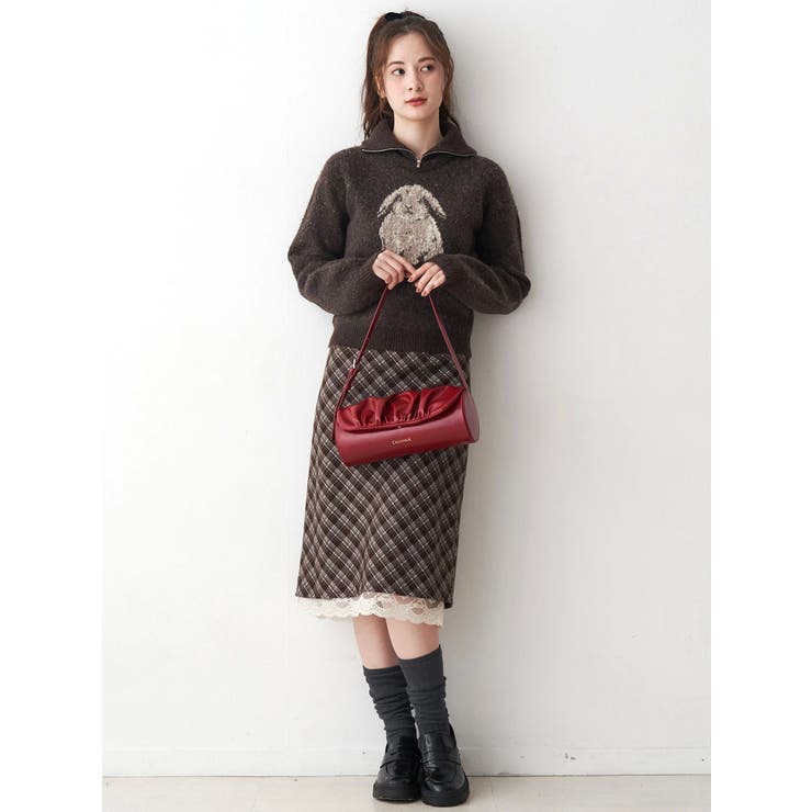 ギャザーデザイン筒形バック | CALNAMUR | 詳細画像20 