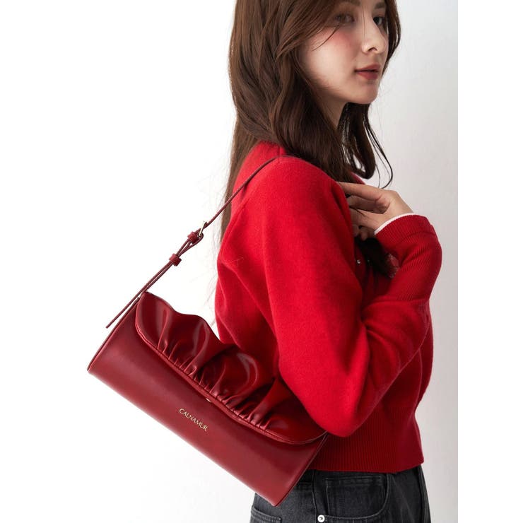 ギャザーデザイン筒形バック | CALNAMUR | 詳細画像6 