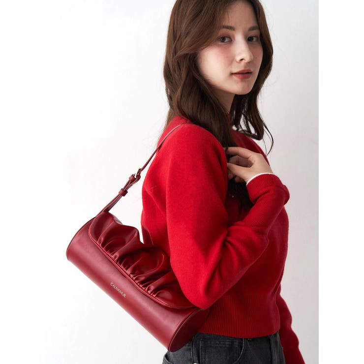 ギャザーデザイン筒形バック | CALNAMUR | 詳細画像7 