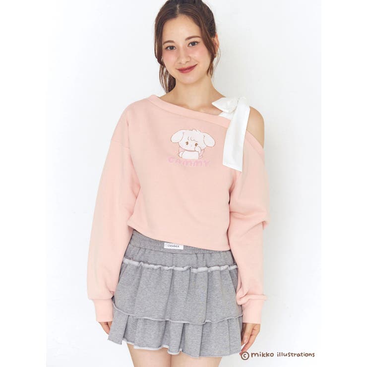 【mikkoコラボ】ワンショルダーリボンプルオーバー | CALNAMUR | 詳細画像10 