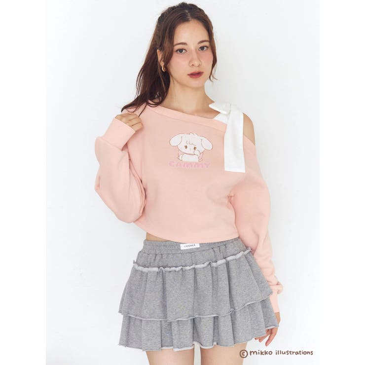 【mikkoコラボ】ワンショルダーリボンプルオーバー | CALNAMUR | 詳細画像11 