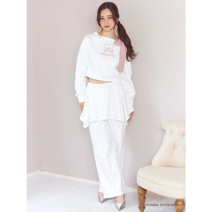 【mikkoコラボ】ワンショルダーリボンプルオーバー | CALNAMUR | 詳細画像18 