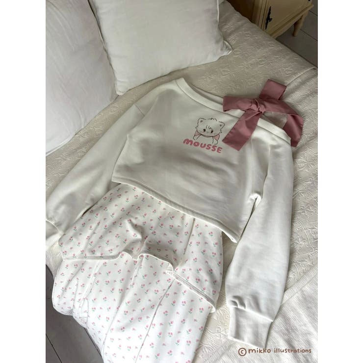 【mikkoコラボ】ワンショルダーリボンプルオーバー | CALNAMUR | 詳細画像21 