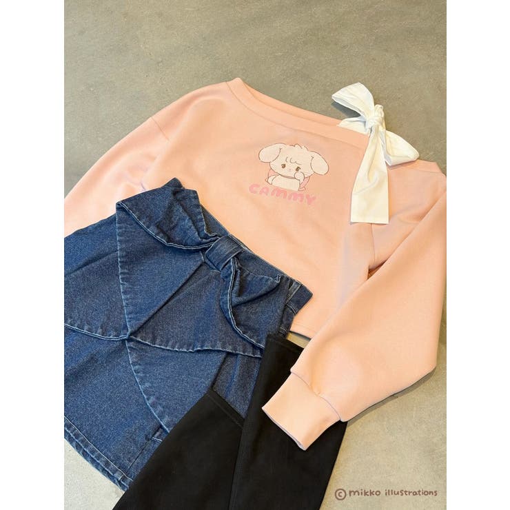 【mikkoコラボ】ワンショルダーリボンプルオーバー | CALNAMUR | 詳細画像22 