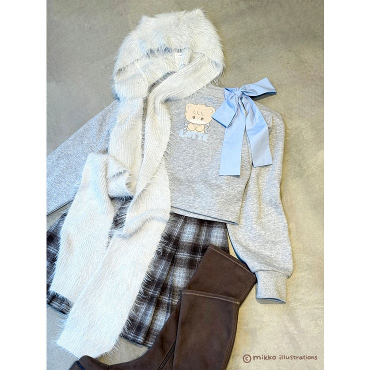 【mikkoコラボ】ワンショルダーリボンプルオーバー | CALNAMUR | 詳細画像26 