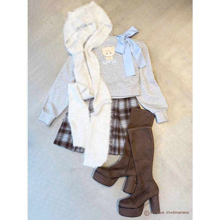 【mikkoコラボ】ワンショルダーリボンプルオーバー | CALNAMUR | 詳細画像27 