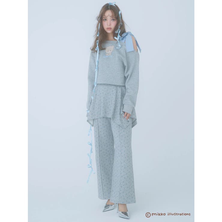 【mikkoコラボ】ワンショルダーリボンプルオーバー | CALNAMUR | 詳細画像3 