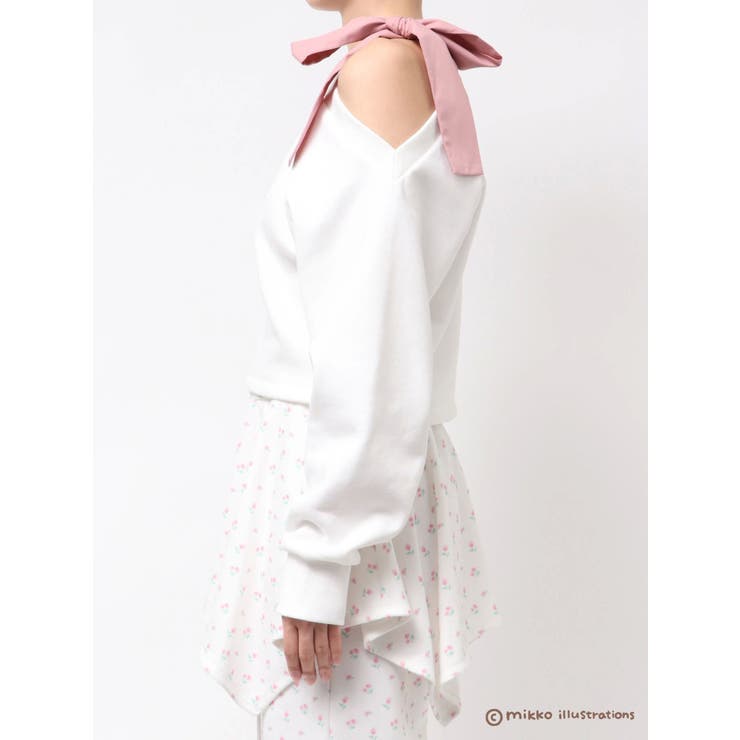 【mikkoコラボ】ワンショルダーリボンプルオーバー | CALNAMUR | 詳細画像32 