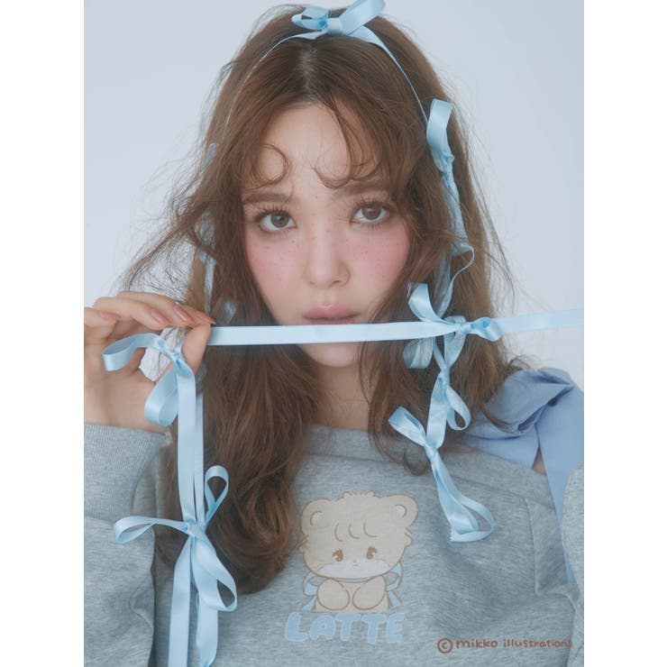 【mikkoコラボ】ワンショルダーリボンプルオーバー | CALNAMUR | 詳細画像4 