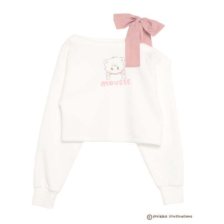 【mikkoコラボ】ワンショルダーリボンプルオーバー | CALNAMUR | 詳細画像45 