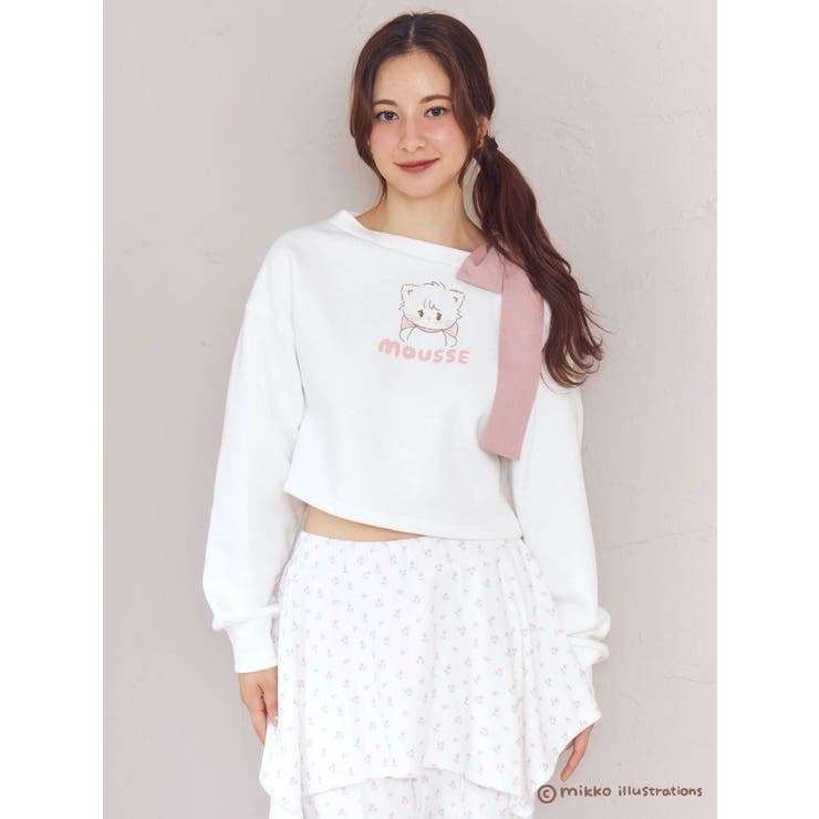 【mikkoコラボ】ワンショルダーリボンプルオーバー | CALNAMUR | 詳細画像8 