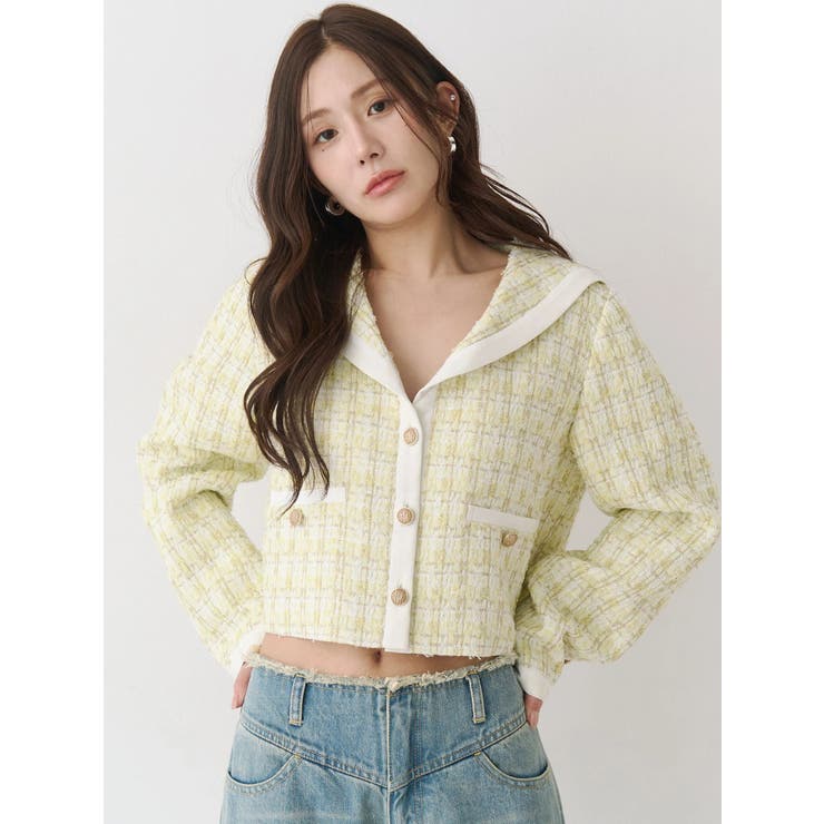 セーラーツイードジャケット | CALNAMUR | 詳細画像6 