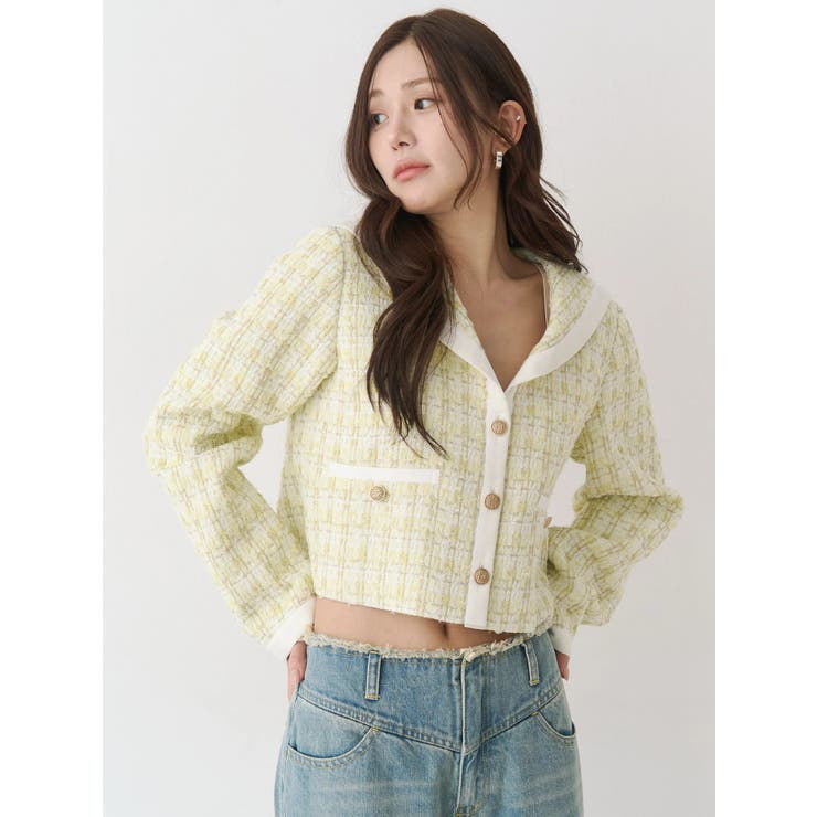 セーラーツイードジャケット | CALNAMUR | 詳細画像8 