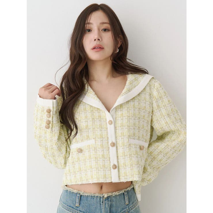 セーラーツイードジャケット | CALNAMUR | 詳細画像9 