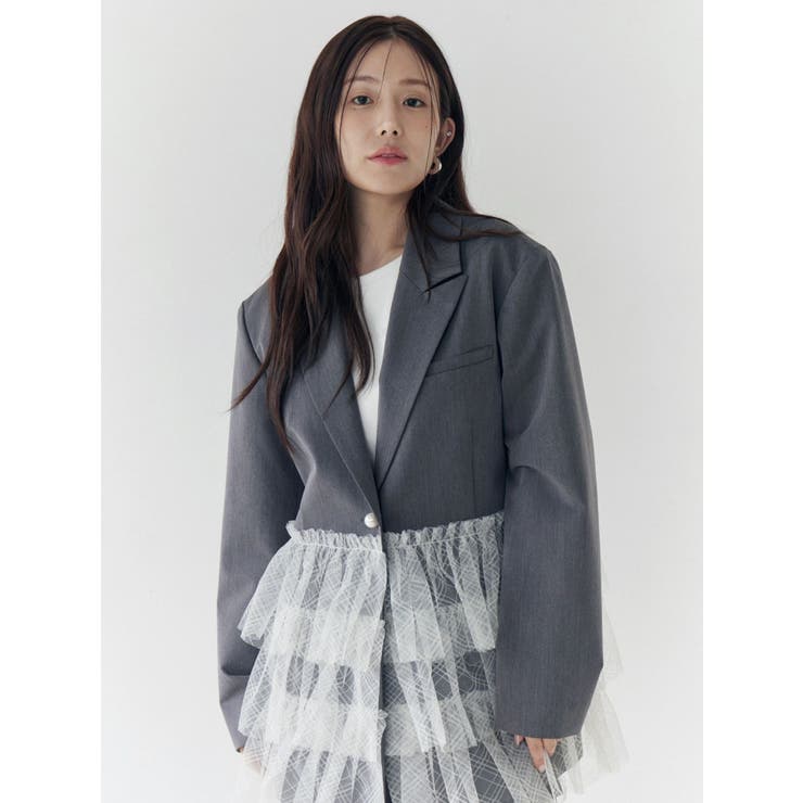 チュールティアードジャケット | CALNAMUR | 詳細画像12 