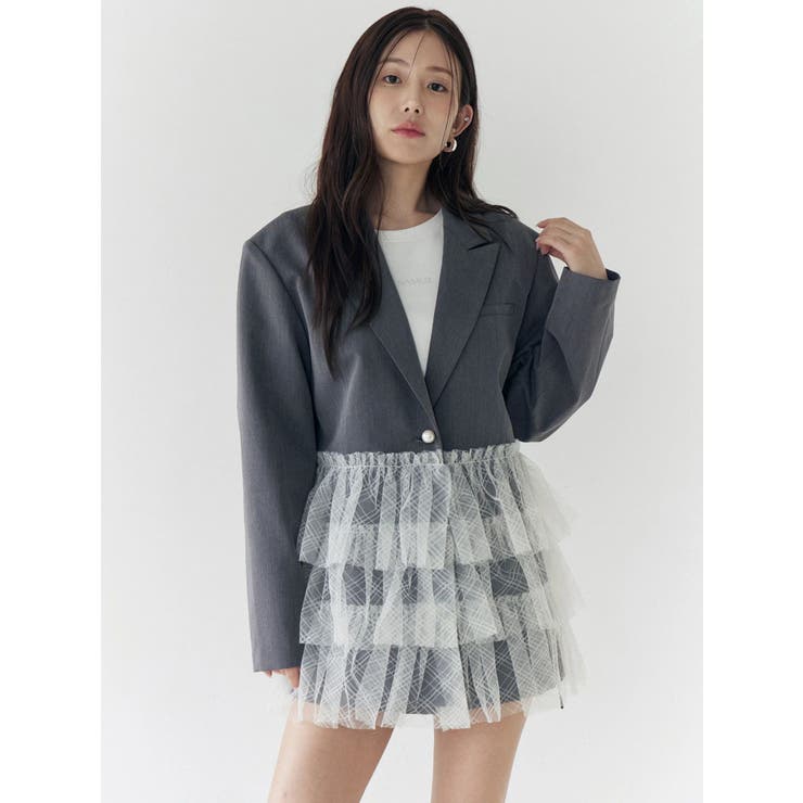 チュールティアードジャケット | CALNAMUR | 詳細画像6 