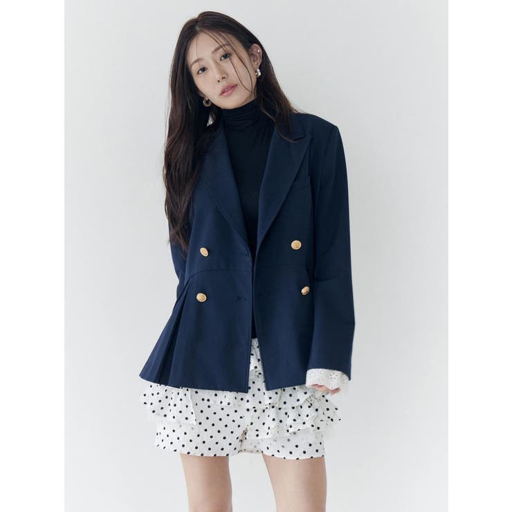 ダブルブレストペプラムジャケット | CALNAMUR | 詳細画像10 