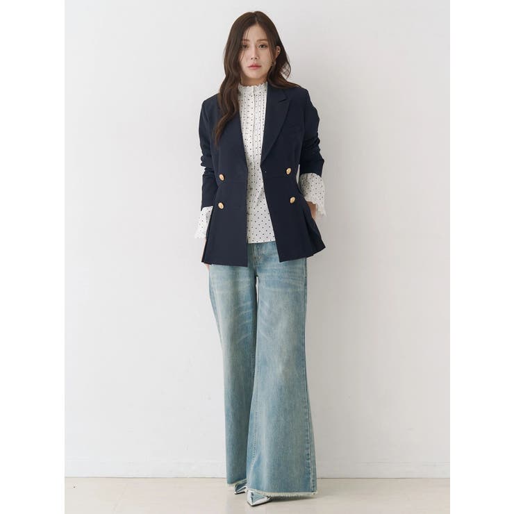 ダブルブレストペプラムジャケット | CALNAMUR | 詳細画像14 