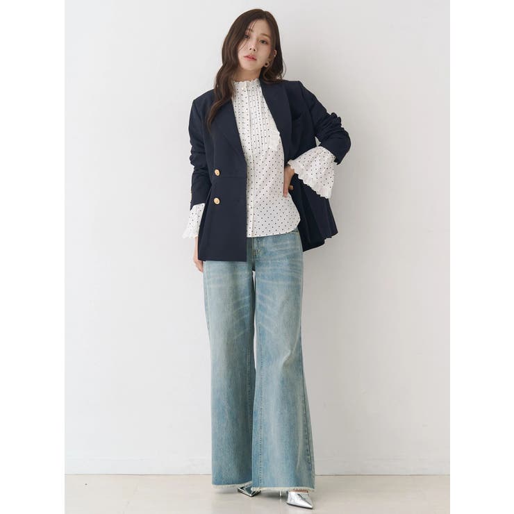 ダブルブレストペプラムジャケット | CALNAMUR | 詳細画像15 