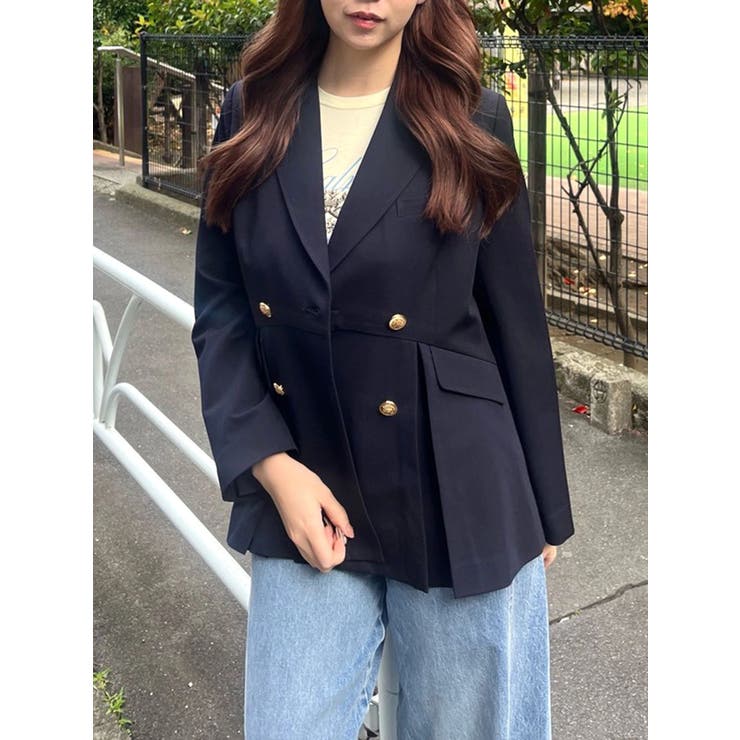 ダブルブレストペプラムジャケット | CALNAMUR | 詳細画像32 