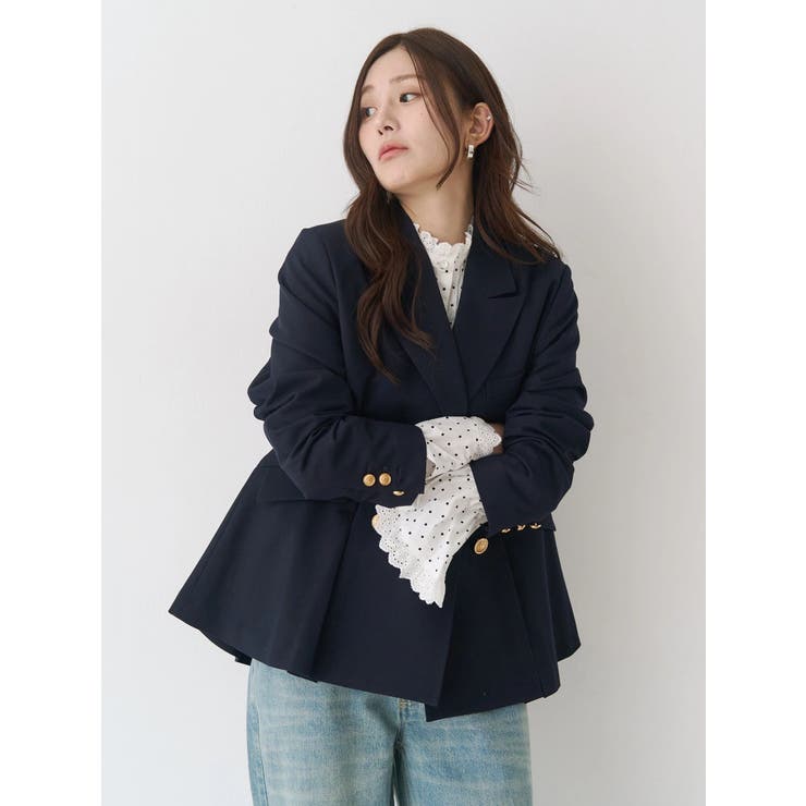 ダブルブレストペプラムジャケット | CALNAMUR | 詳細画像7 